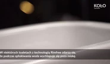 Montaż rozdzielacza wody w miskach WC KOŁO Rimfree - krok po kroku