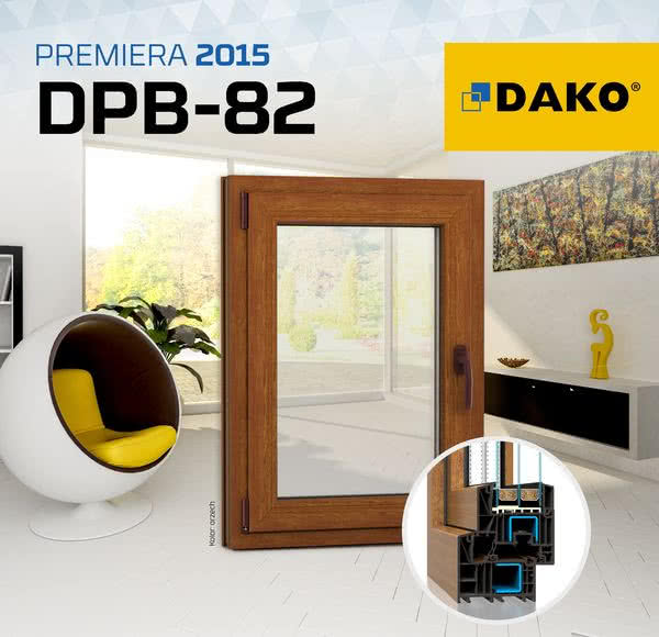 Okna PVC DAKO serii DPB-82